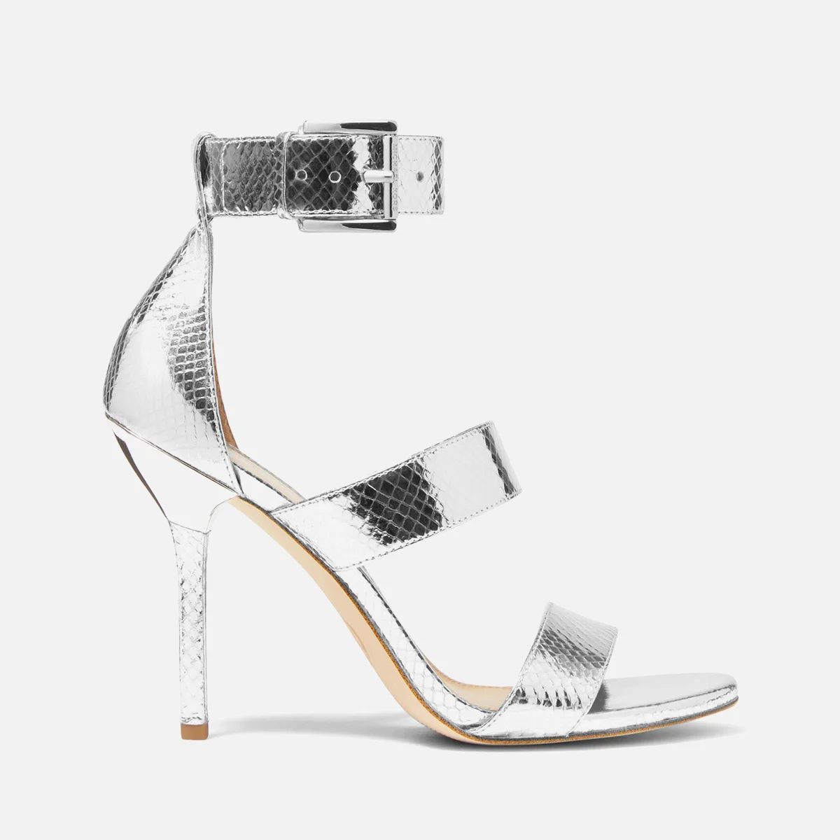 MICHAEL Michael Kors Women's Amal Metallic Leather Heeled Sandals Image 1