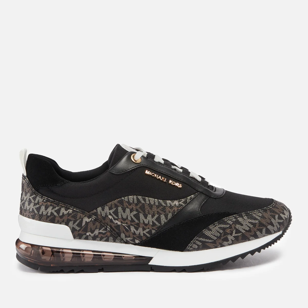 MICHAEL Michael Kors Allie Stride Coated-Canvas Trainers Image 1