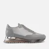 MALLET Popham Gas Leather and Satin Running-Style Trainers - Image 1