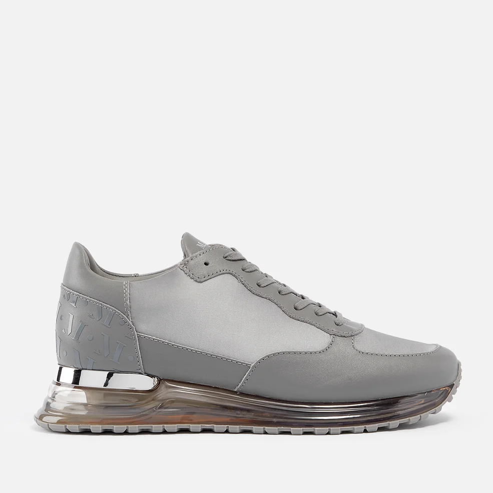 MALLET Popham Gas Leather and Satin Running-Style Trainers Image 1