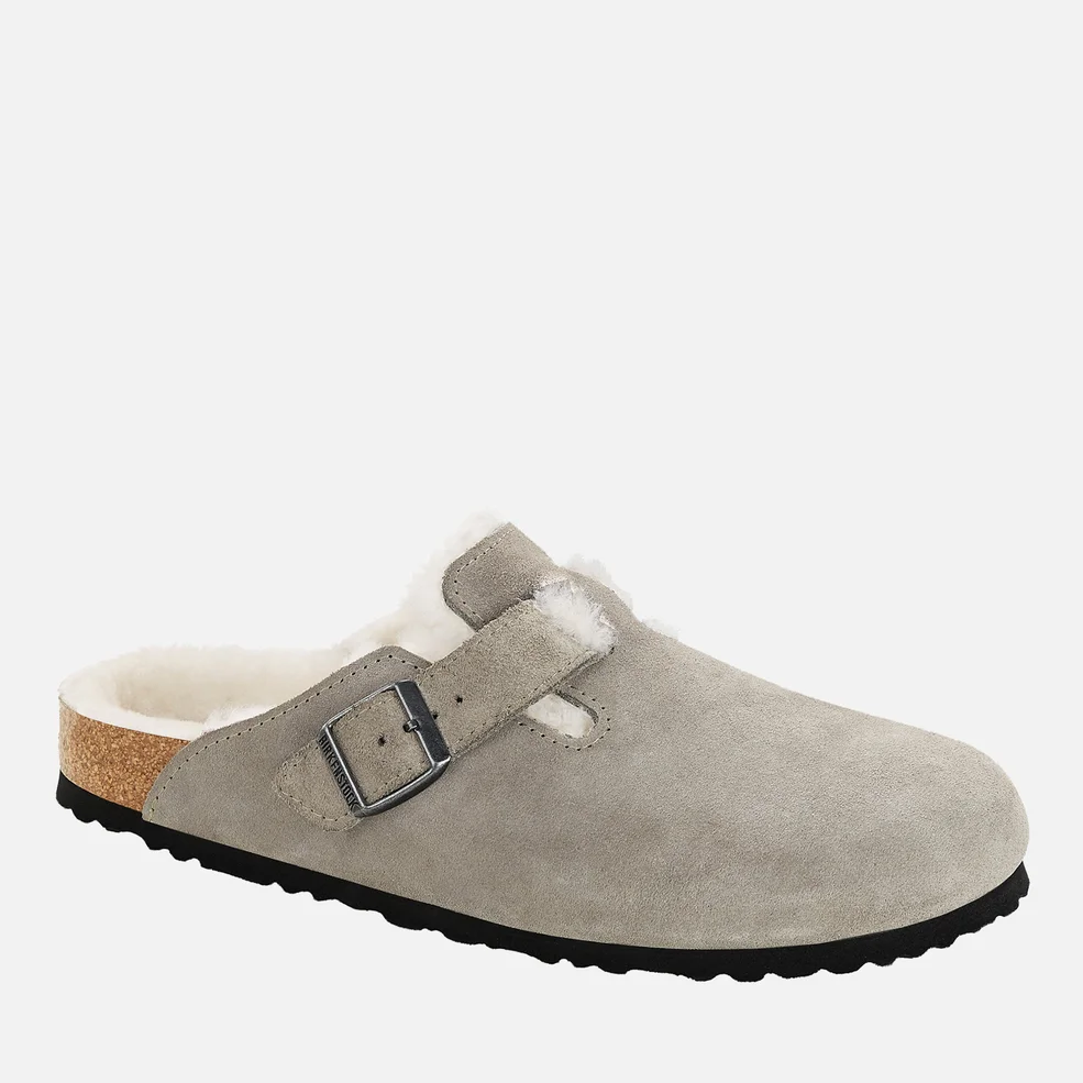 Boston Shearling-Lined Suede Mules Image 1