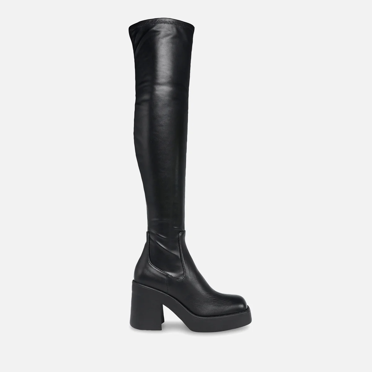 Steve Madden Clifftop Faux Leather Heeled Knee Boots Image 1