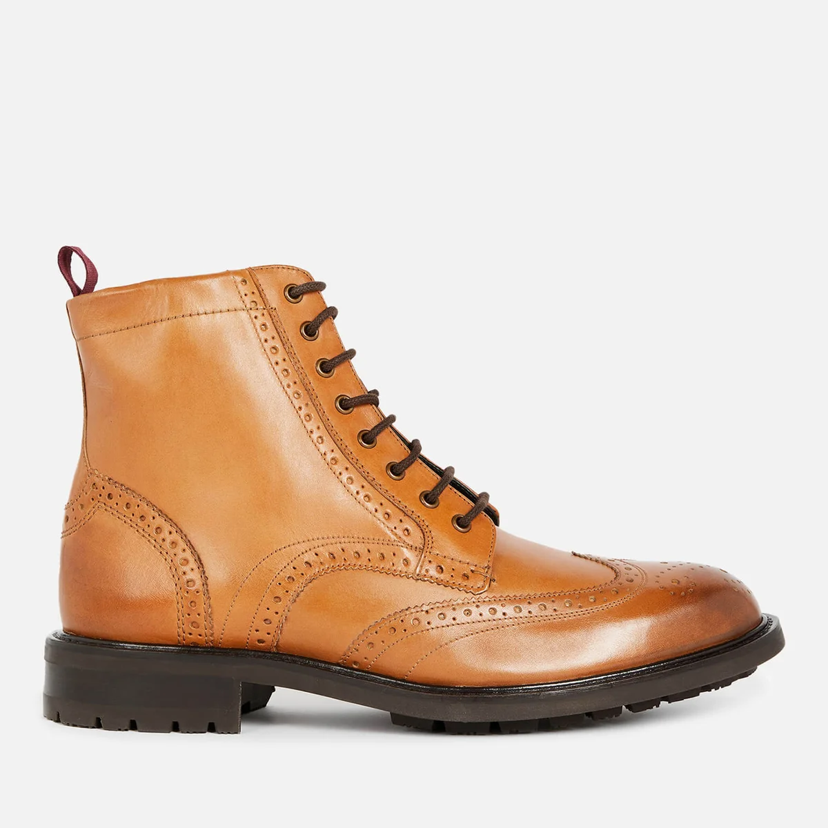 Ted Baker Wadelan Leather Brogue Boots Image 1