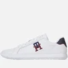 Tommy Hilfiger Monogram Cupsole Leather Trainers - Image 1