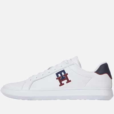 Tommy Hilfiger Monogram Cupsole Leather Trainers