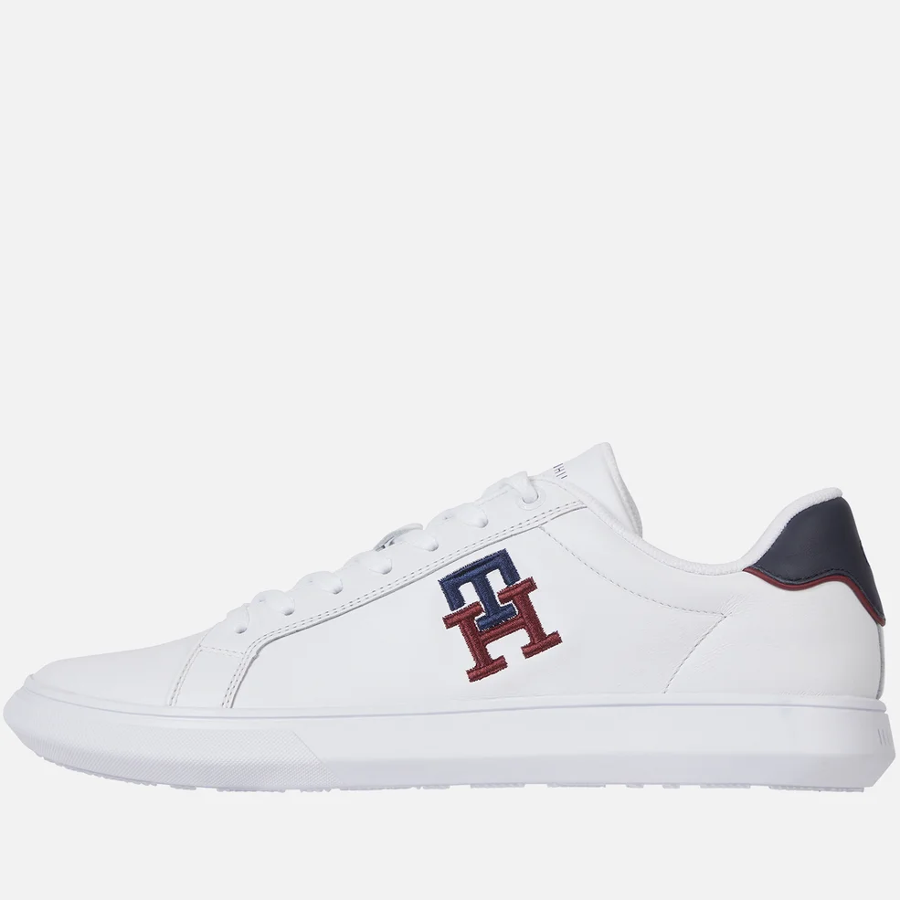 Tommy Hilfiger Monogram Cupsole Leather Trainers Image 1