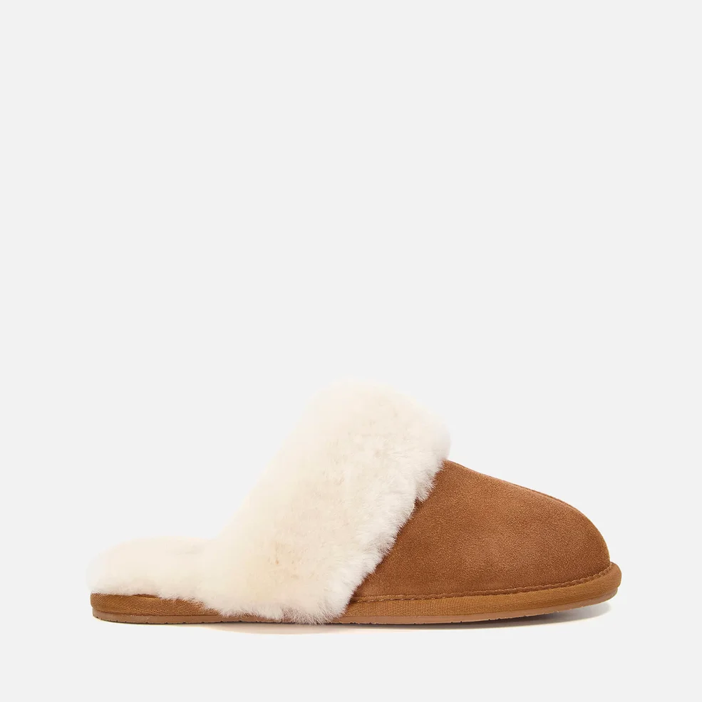 Dune Wardour Suede and Shearling Slippers Image 1