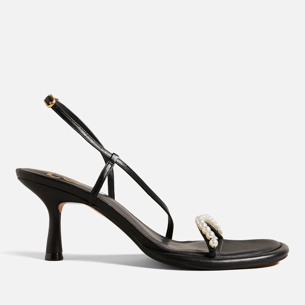 Ted Baker Mypearl Mid Heeled Leather Sandals Image 1