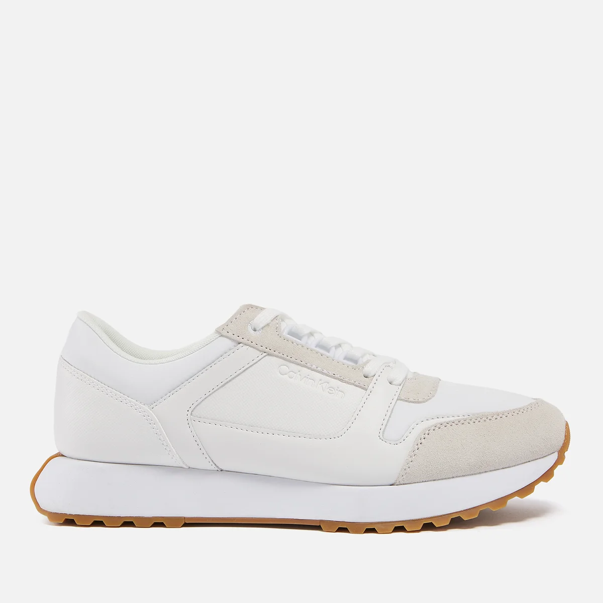 Calvin Klein Men's Leather and Suede Trainers Image 1