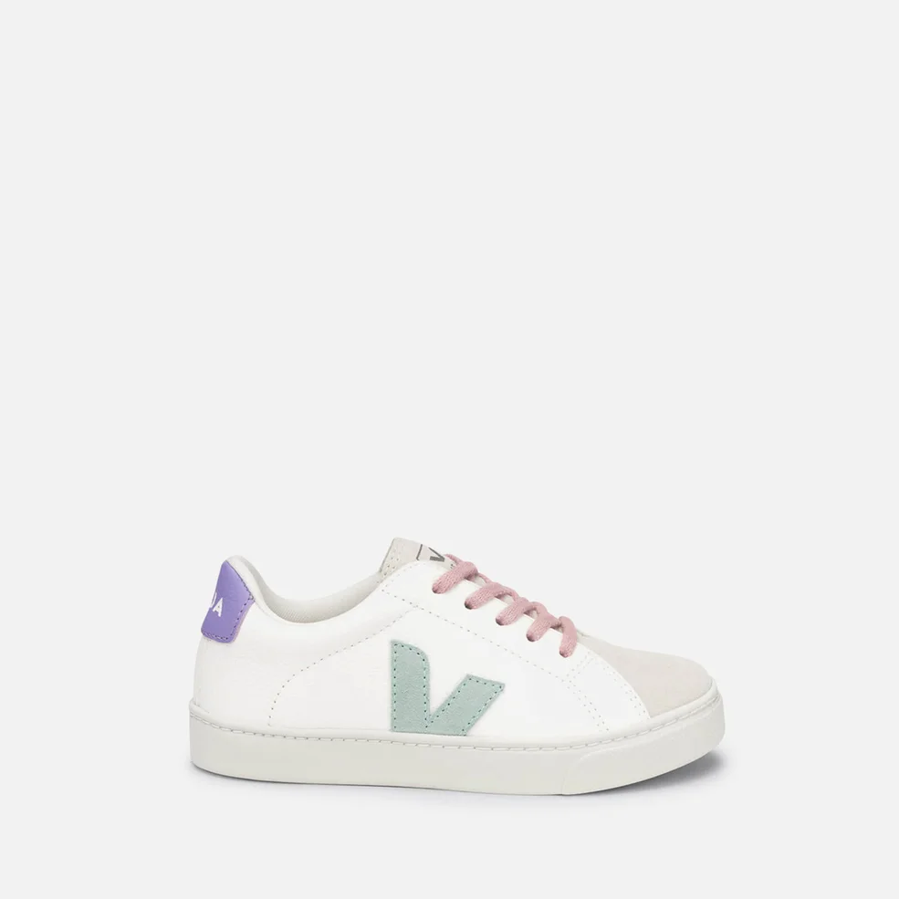Veja Kids' Esplar Leather and Suede Lace Up Trainers Image 1