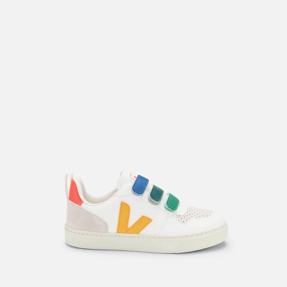 Veja Kids' V-10 Leather and Suede Trainers Image 1