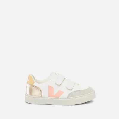 Veja Kids' V-12 Leather and Vegan Suede Trainers