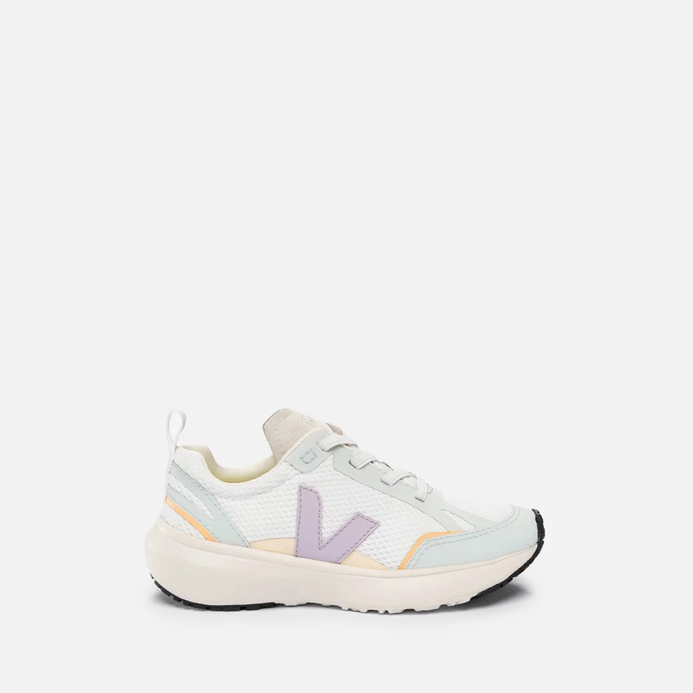 Veja Kids' Canary Vegan Leather and Mesh Trainers Image 1