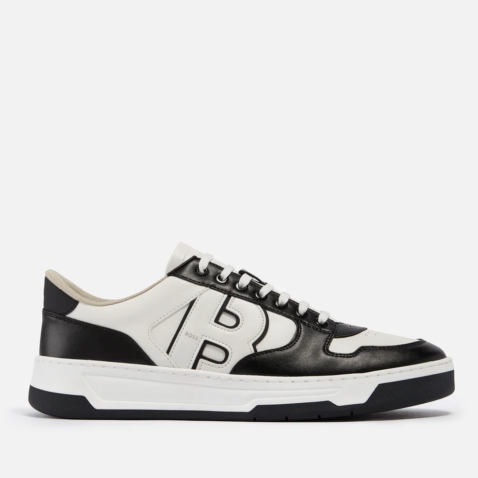 BOSS Men's Baltimore Faux Leather Trainers Image 1