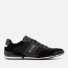 BOSS Men's Saturn Faux Leather and Mesh Trainers - Image 1