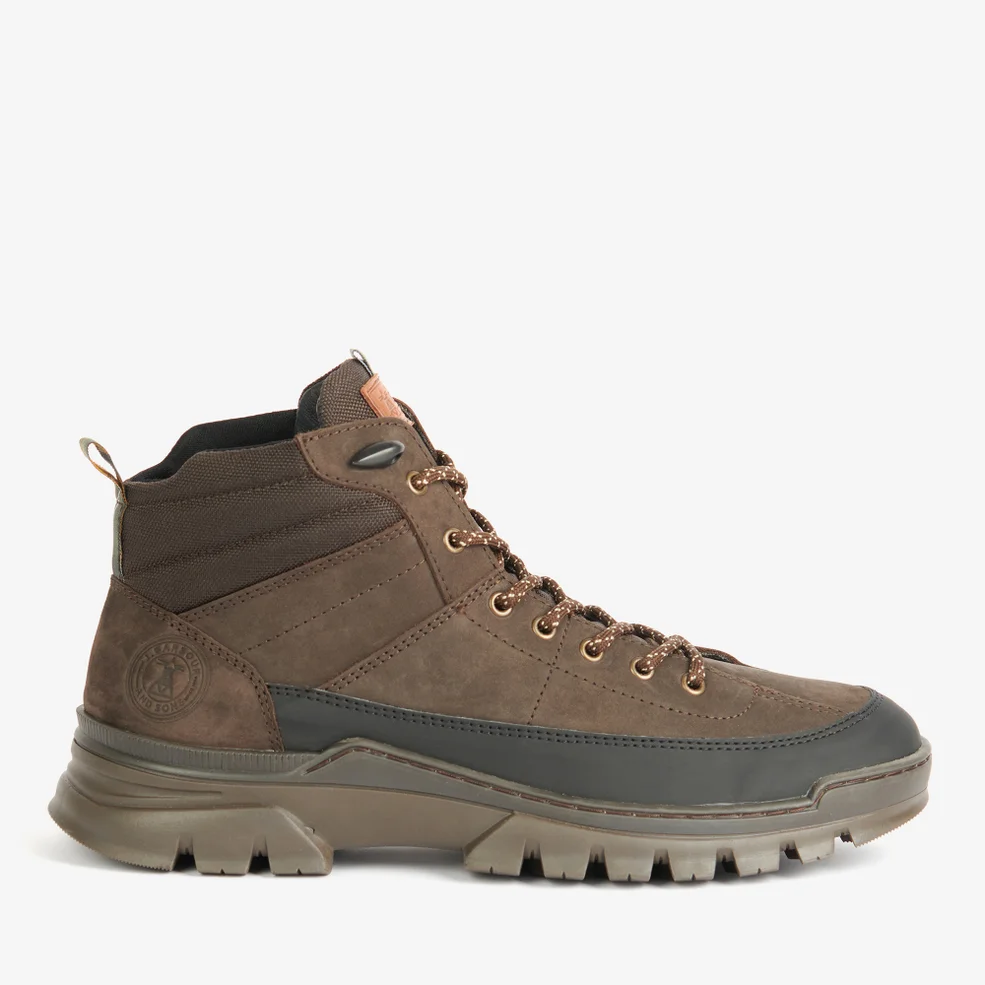Barbour Men's Asher Nubuck and Canvas Hiking-Style Boots Image 1