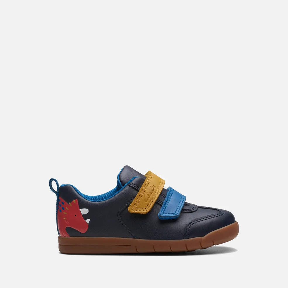 Clarks Toddlers' First Den Play Leather Shoes - Navy Image 1