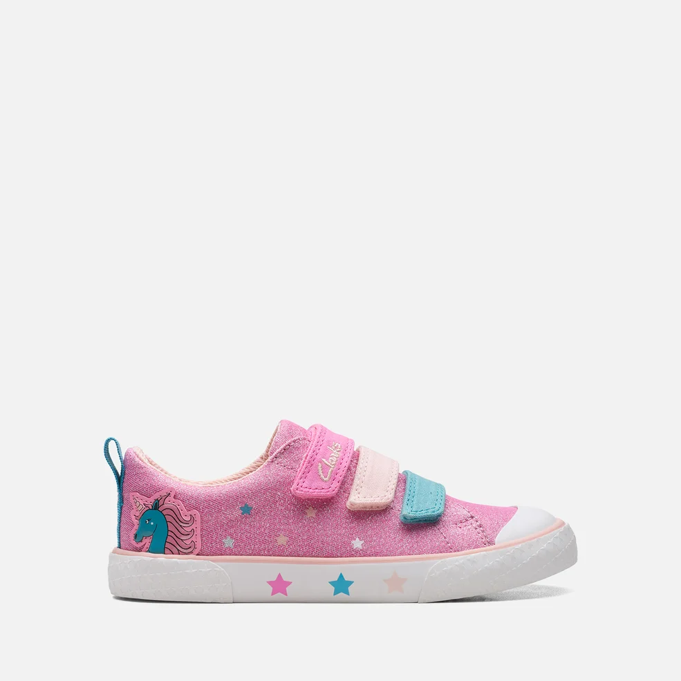 Clarks Kids' Foxing Play Canvas Shoes - Pink Image 1