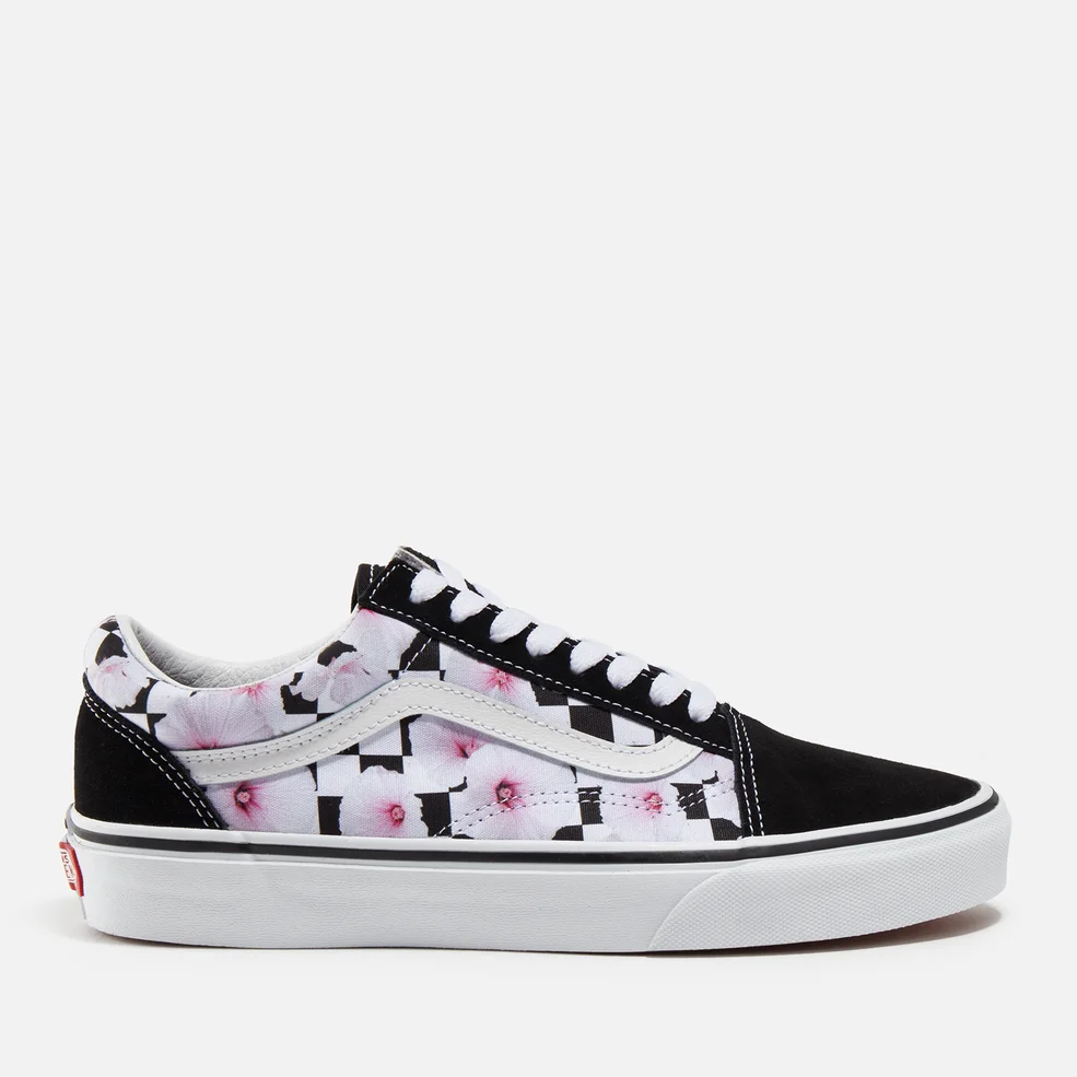 Vans Women's Hibiscus Old Skool Suede and Canvas Trainers Image 1