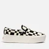 Vans Woven Check Stackform Faux Suede Trainers - Image 1