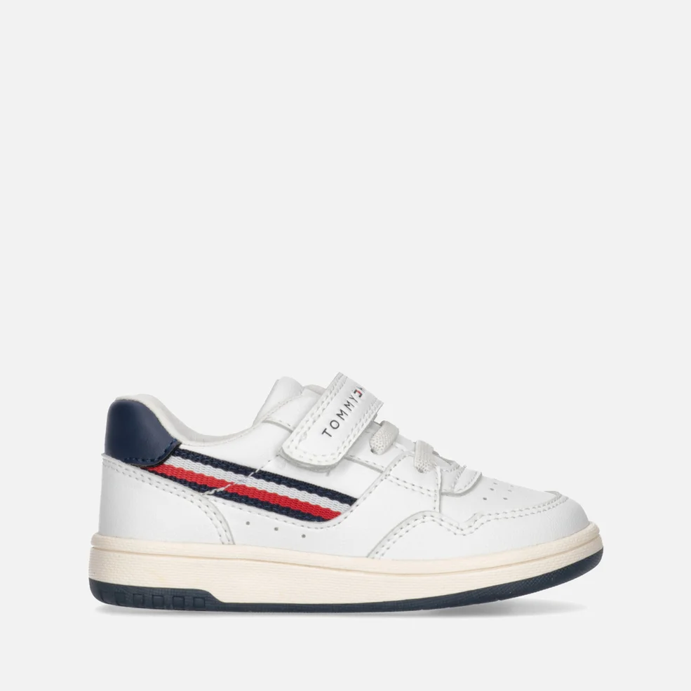 Tommy Hilfiger Kids' Stripe Faux Leather Trainers Image 1