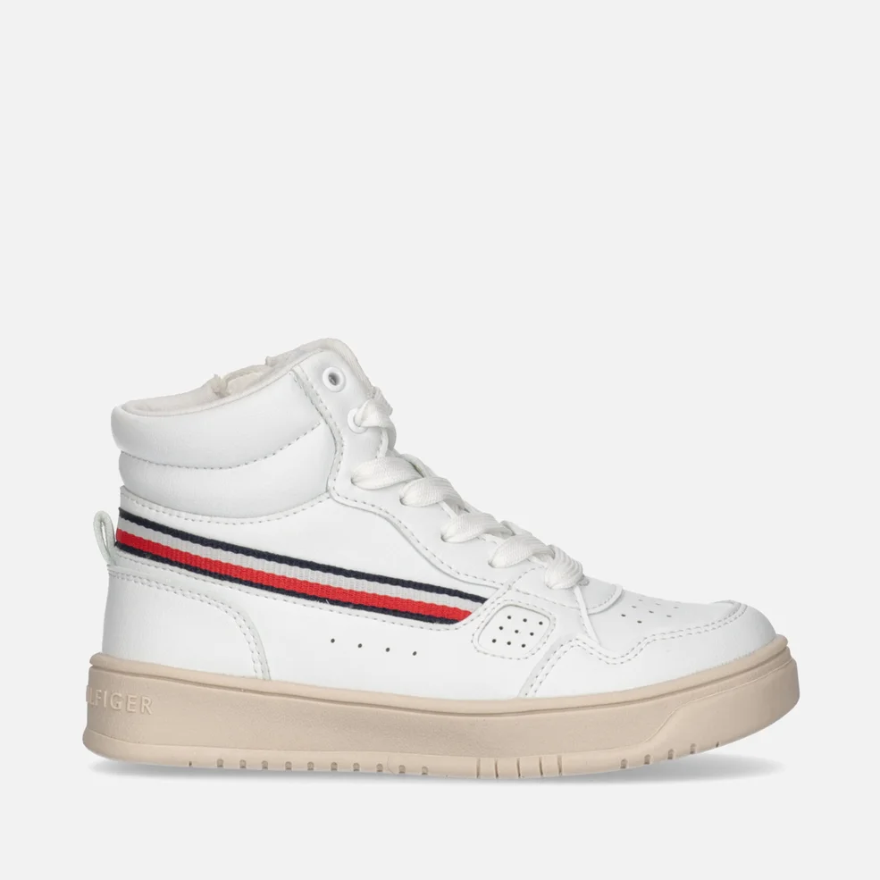 Tommy Hilfiger Kids' Faux Leather High-Top Trainers Image 1