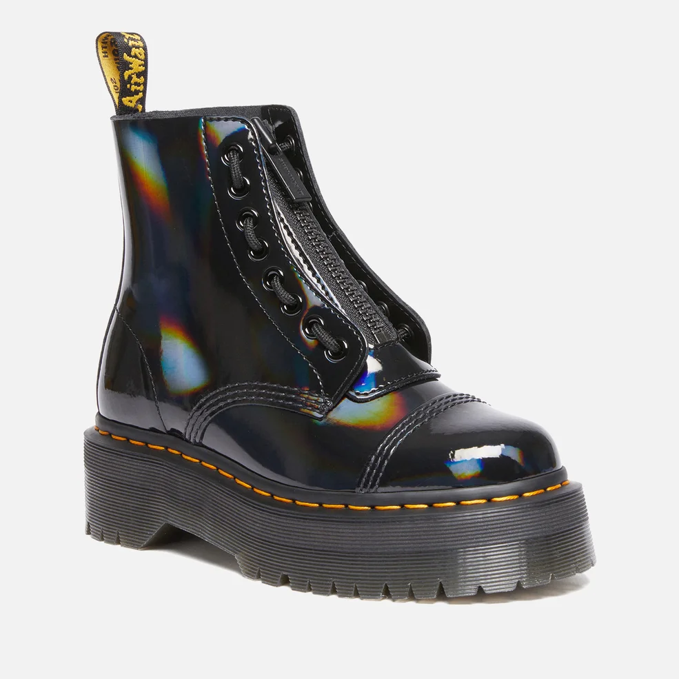 Dr. Martens Women's Sinclair Rainbow Patent Leather Boots Image 1