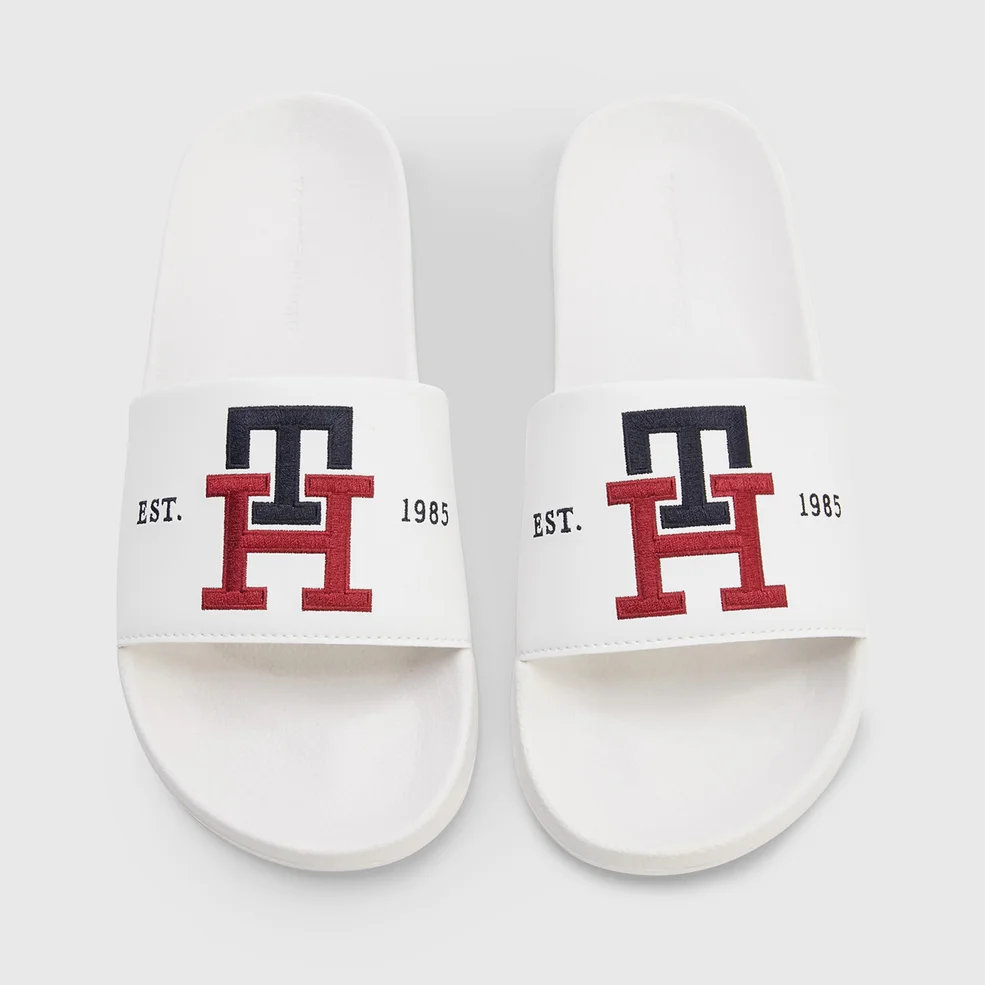 Tommy Hilfiger Th Embroidery Logo Pool Sliders Image 1