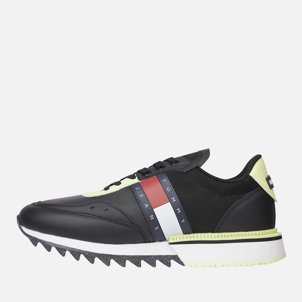 Tommy Jeans Leather Running-Style Trainers Image 1