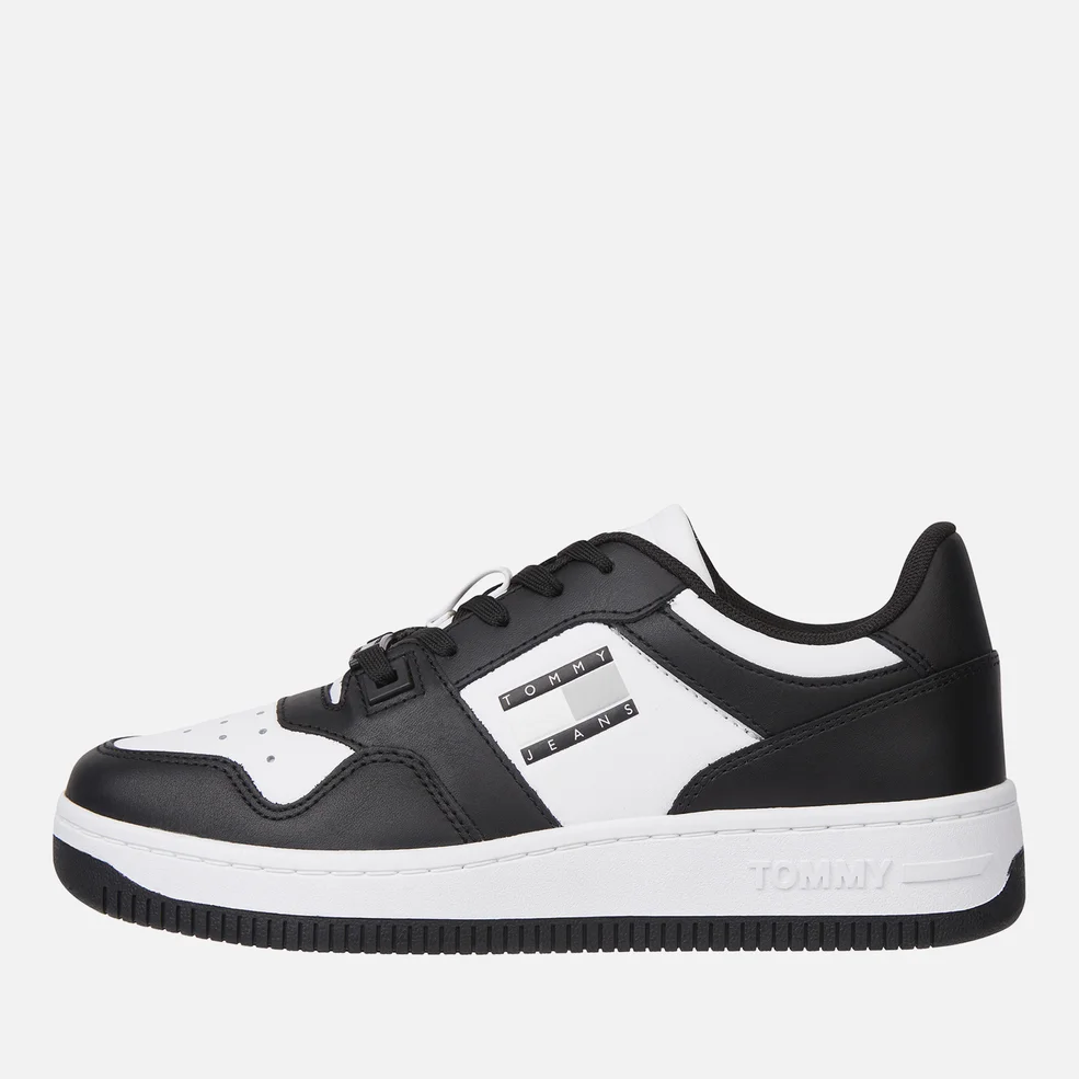 Tommy Jeans Retro Low Fancy Leather Trainers Image 1