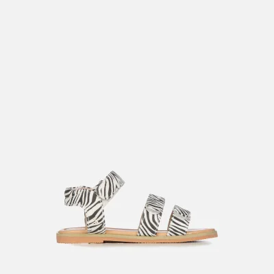 EMU Australia Kids' Steph Zebra-Print Faux Leather Sandals