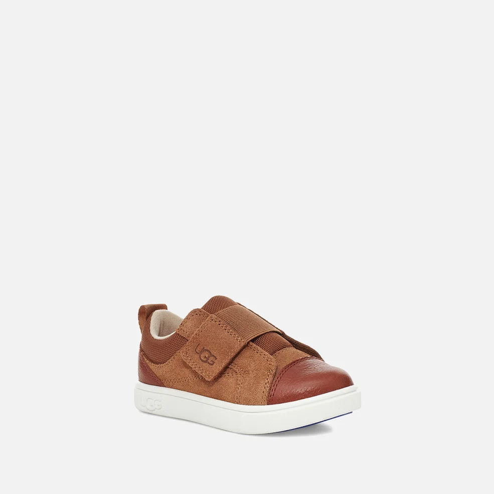 UGG Toddlers' Rennon Suede, Leather and Canvas Trainers Image 1