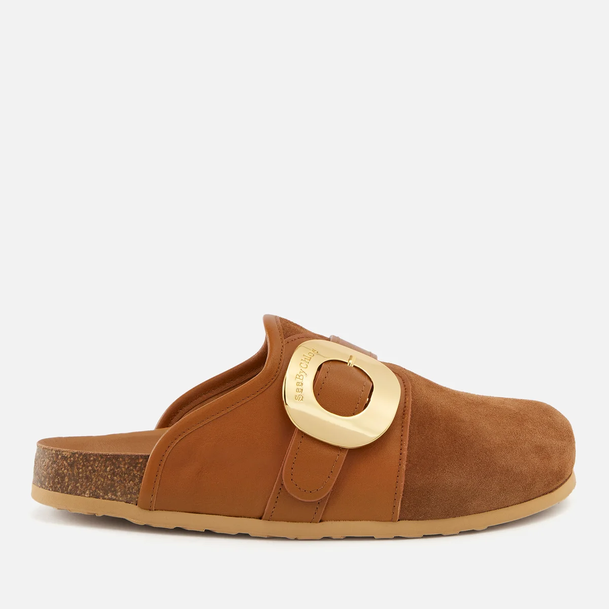 See by Chloé Women’s Chany Fussbelt Suede Mules Image 1