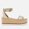 See by Chloé Women's Glyn Leather Espadrille Flatform Sandals - Image 1
