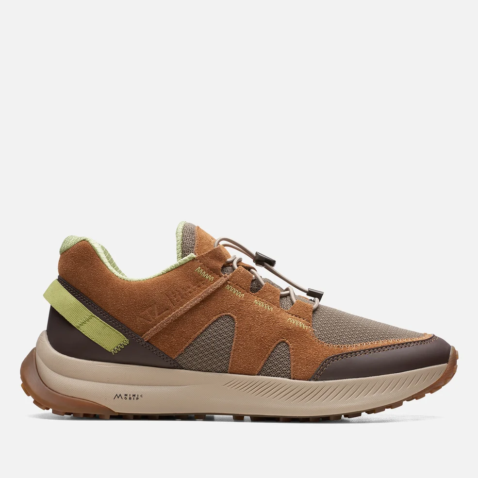 Clarks Men's ATL Trail Walk Mesh and Suede Trainers Image 1