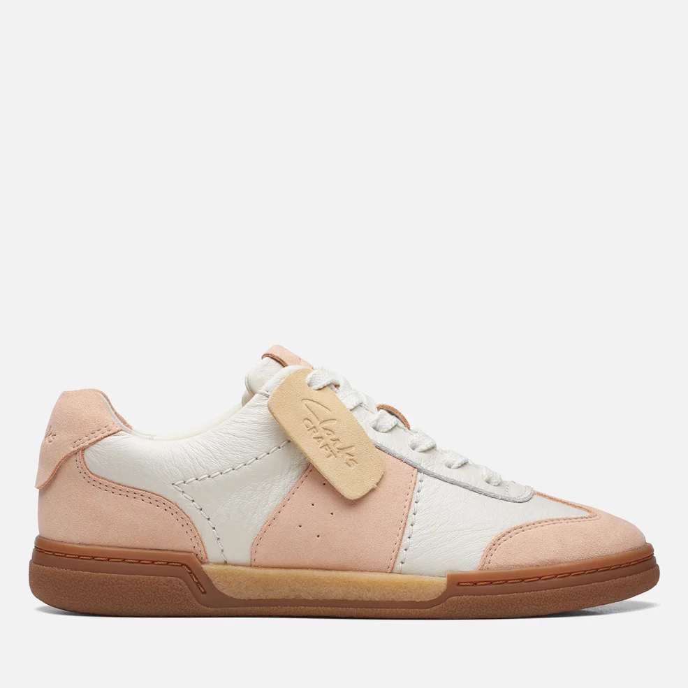 Clarks CraftMatch Leather Lo Trainers Image 1