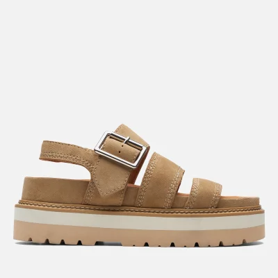 Clarks Orianna Over Chunky Suede Sandals