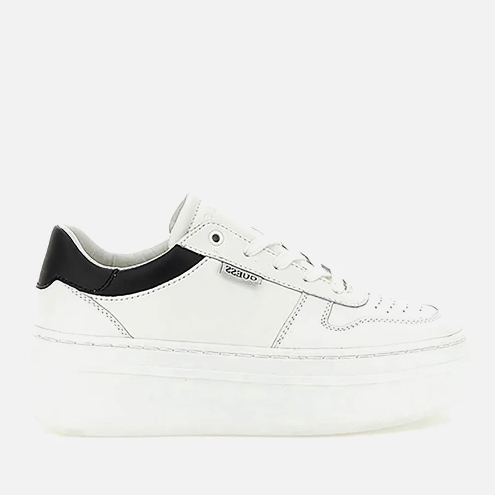 Guess Lifet Chunky Flatform Leather Trainers Image 1