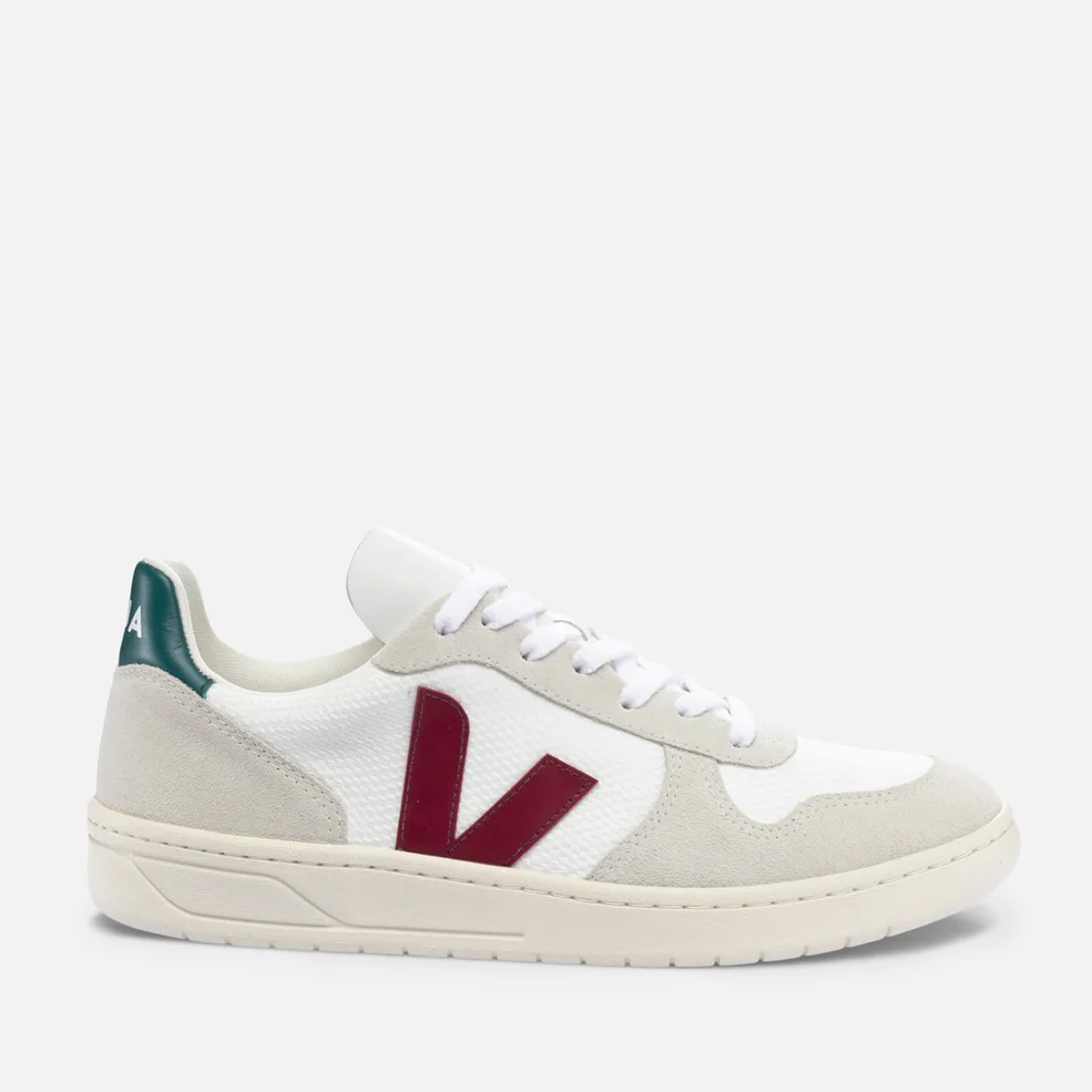 Veja Men’s V-10 B Mesh, Leather and Suede Trainers Image 1