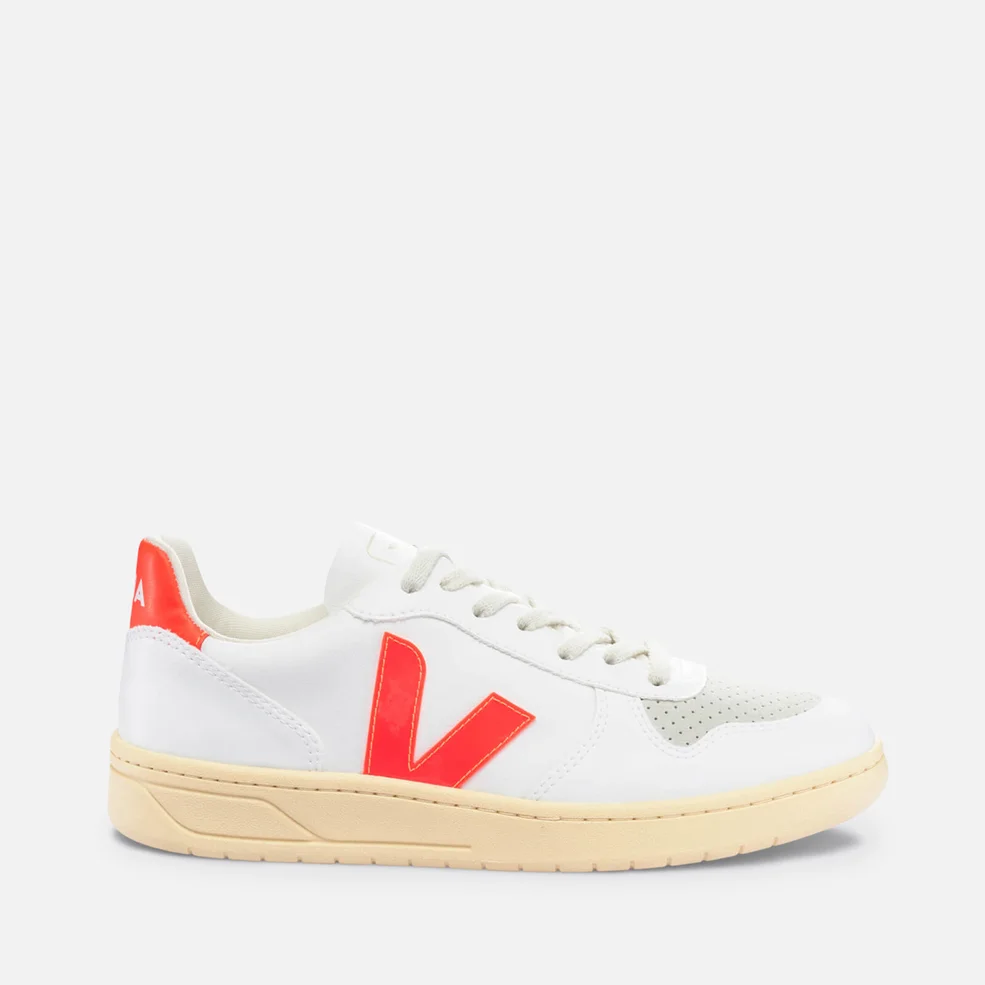 Veja Women’s V-10 Faux Leather and Suede Trainers Image 1