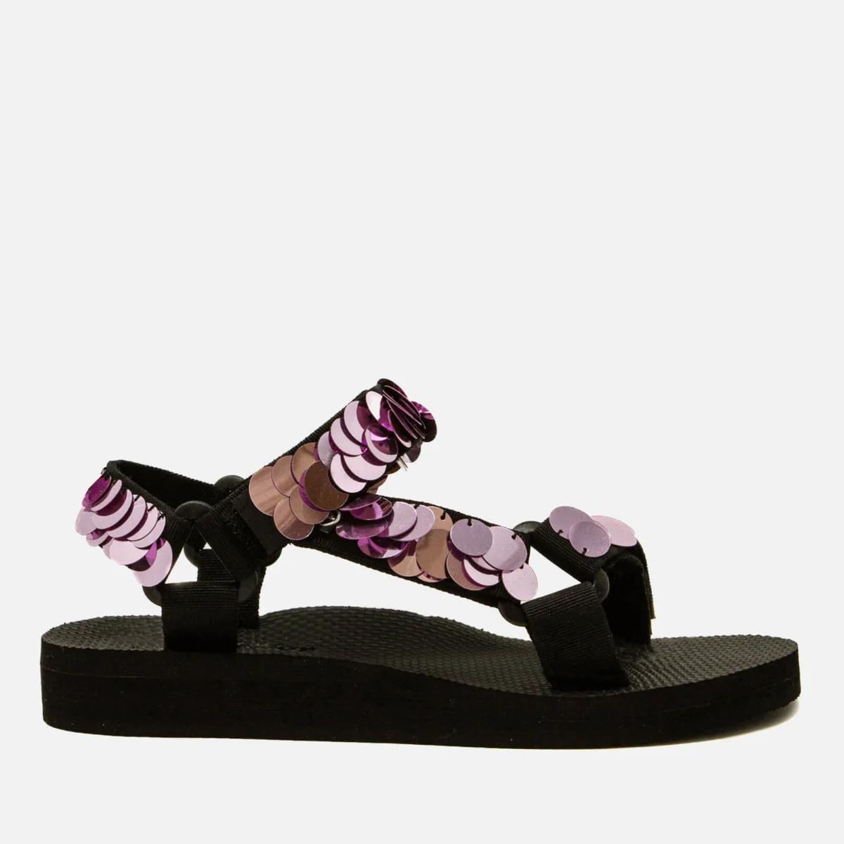 Arizona Love Trekky Sequin Embellished Webbing Sandals Image 1