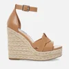 Steve Madden Sivian Leather Wedged Sandals - Image 1