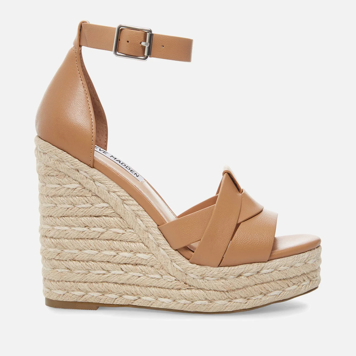 Steve Madden Sivian Leather Wedged Sandals Image 1