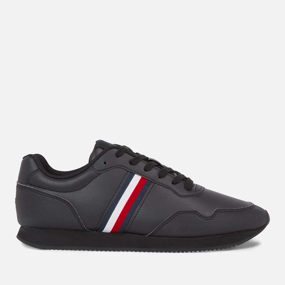 Tommy Hilfiger Leather Running Style Trainers Image 1