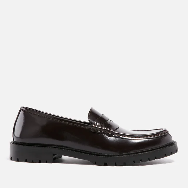 Walk London Men's Campus Leather Saddle Loafers