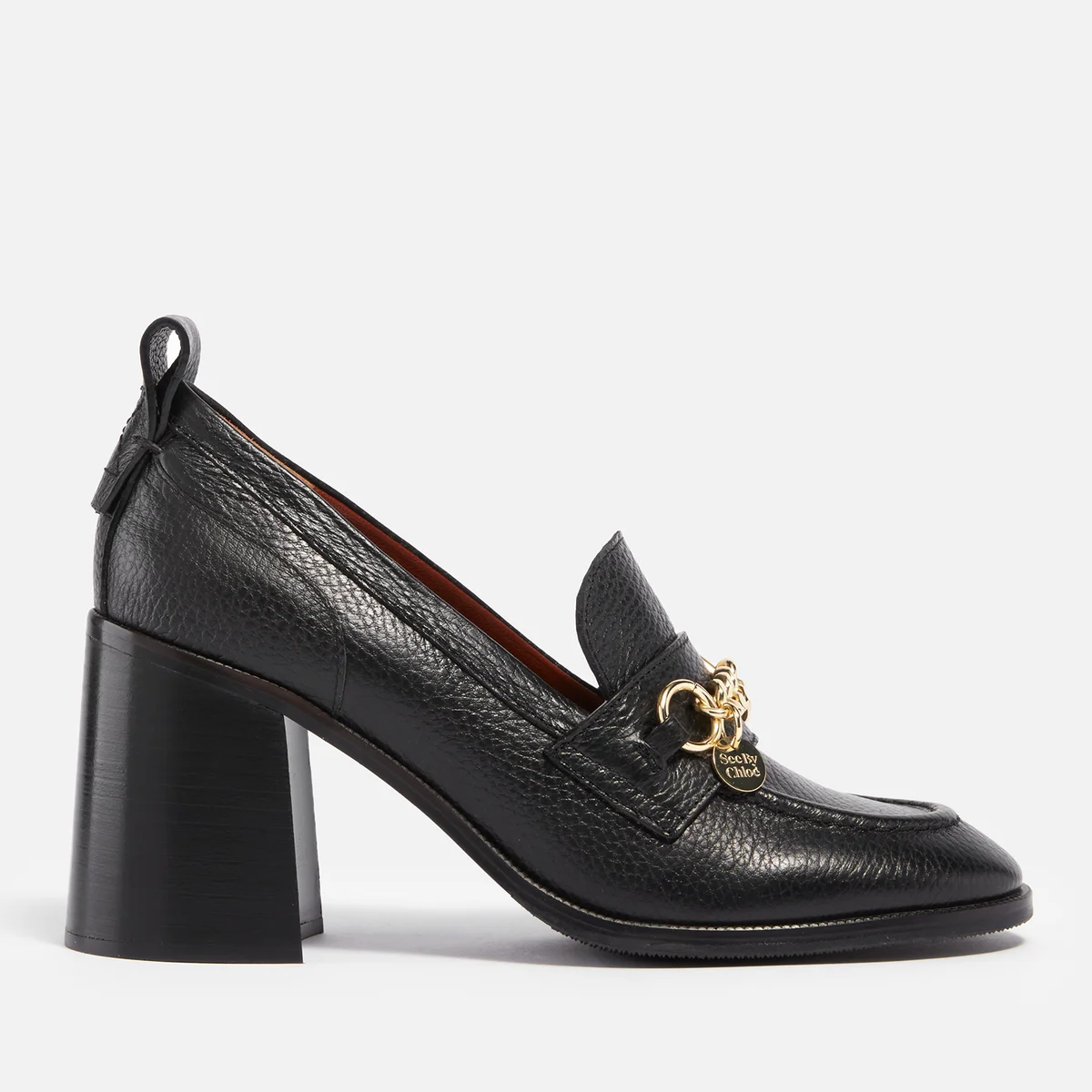 See by Chloé Aryel Leather Heeled Loafers Image 1