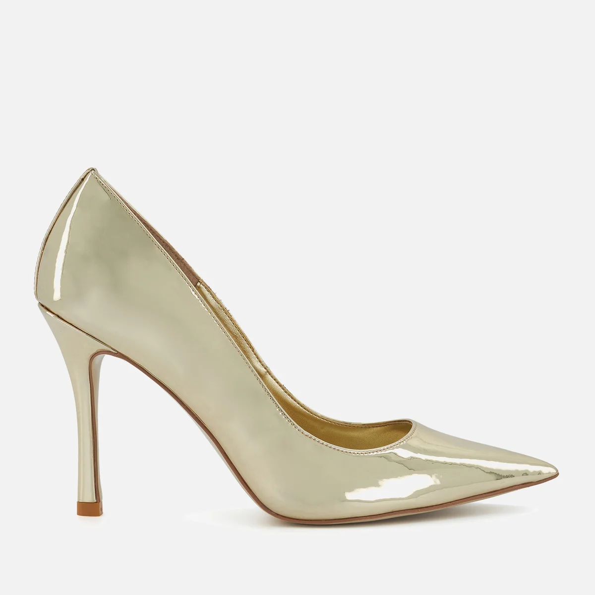 Dune Women's Attention Metallic Patent-Leather Heeled Pumps Image 1