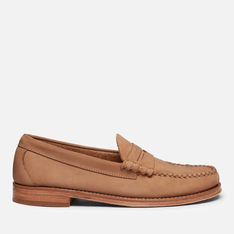 G.H.BASS Men's Weejun Heritage Nubuck Penny Loafers Image 1