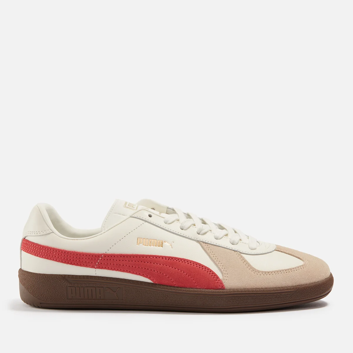 Puma Men's Army Leather and Suede Trainers Image 1