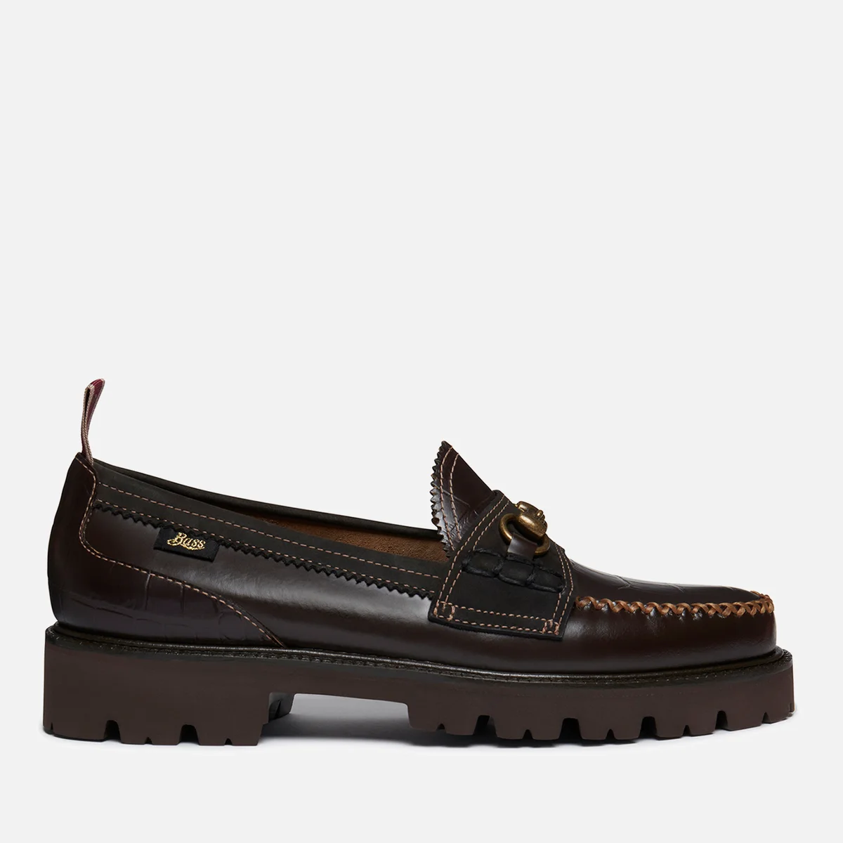 G.H Bass & Co x Nicholas Daley Men's Super Lug Lincoln Leather Loafers Image 1